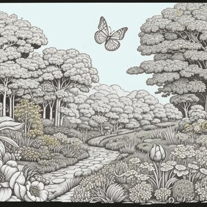 Coloriages représentant une nature magnifique