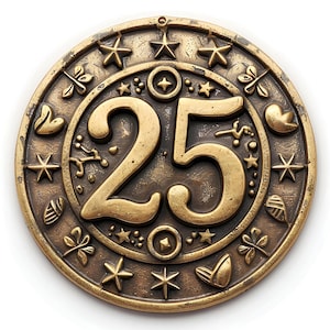 Lucky Number 25 Amulet: Success, Harmony, Creativity. Digital Download