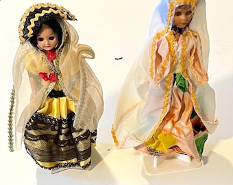 Collection of 8 Dolls Representing Worldwide Countries-ranging in