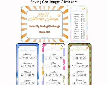 2027 A6 Saturday Savings Challenge / Tracker / Budgeting