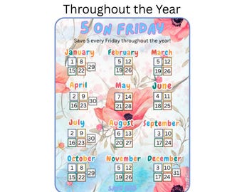 A5 Annual / Weekly Saving Challenge / budgeting