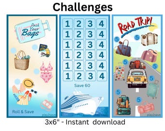 Vacation A6 Saving Challenge Set