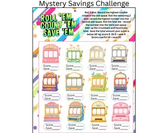 A4 Dice Savings Game / Budgeting