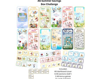 A6 Summer Savings Box Challenge