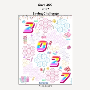 Lower Budget 2027 Saving Challenge / Tracker / Save 300