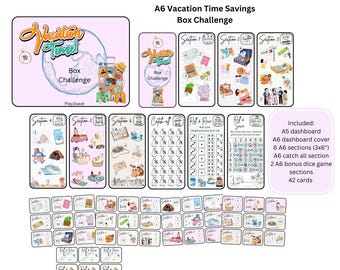 A6 Vacation Time Box Saving Challenge / Budgeting