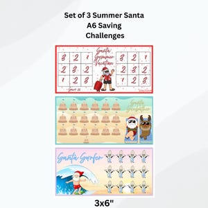 A6 Trio of Summer Santa Saving Challenges