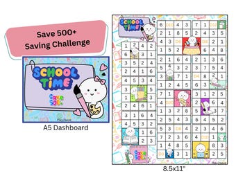 Full Page (8.5x11") Save 500+ Challenge / Budgeting