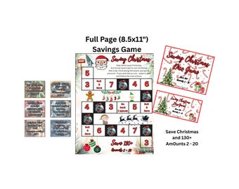 Full Page (A4) Christmas Saving Game for All Budgets