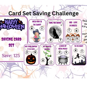 Halloween Themed Saving Card Set for Any Budget