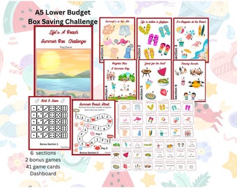 A5 Summer Themed Box Saving Challenge