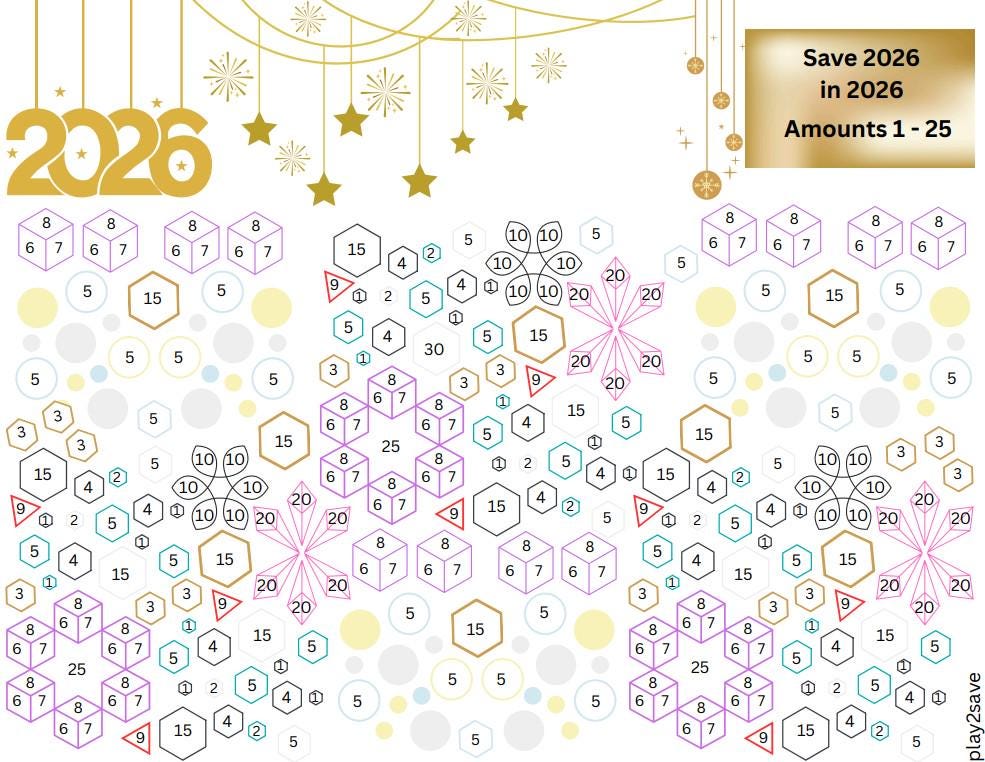 Full Page A4 Save 2026 In 2026 Saving Challenge Etsy