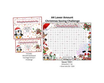 A4 Christmas Save Challenge / Budgeting / Saving Money