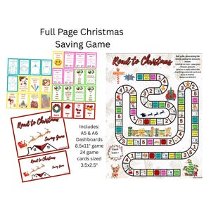 Full Page (A4) Christmas Saving Game for All Budgets