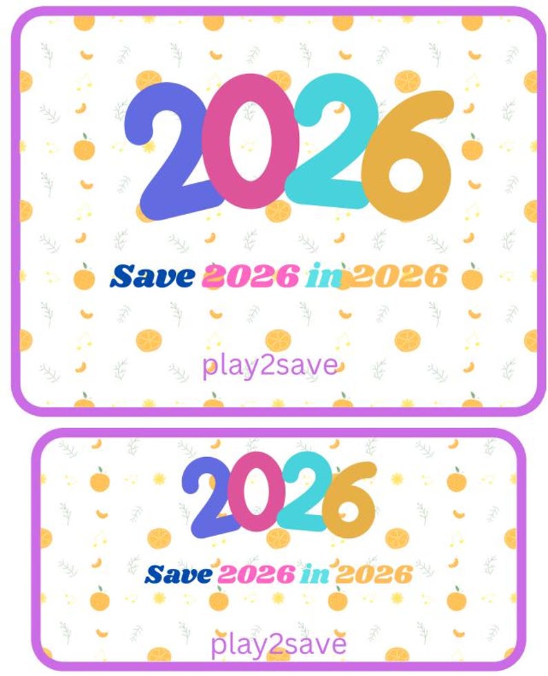 Full Page Save 2026 In 2026 Saving Challenge Etsy