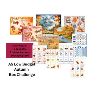 Low Budget A5 Autumn Box Challenge