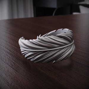 Srebrny pierścień na kciuk z piórem anioła stróża dla kobiet, biżuteria na szczęście do układania w stosy, inspirujący pierścionek na walentynki