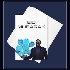 Carte de voeux d'indemnité de départ | de l'Aïd Mubarak | Lumon – Édition Mr. Milchick