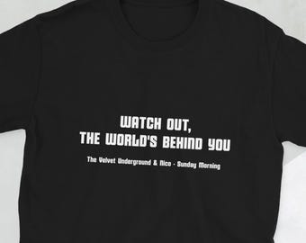 Velvet Underground T-Shirt Sunday Morning | Short-Sleeve Unisex Tee | Retro Music Merchandise & Gifts