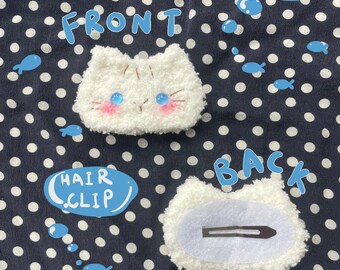 Agrafe au crochet pour chaton : accessoire pour cheveux antidérapant pour bébé et tout-petit
