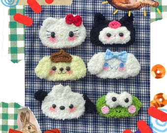 Barrette à cheveux Sanrio à l'entrejambe faite main, accessoire kawaii