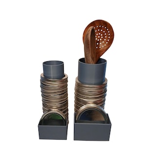 Tapa para enlatado de boca ancha y regular y soporte de anillo