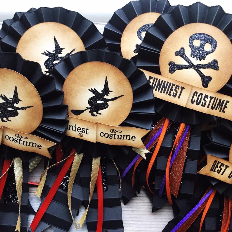 Custom Halloween ribbon awards | Etsy