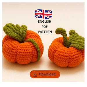 Crochet Pumpkin Decor Set, Handmade Amigurumi Autumn Decoration, Fall Centerpiece, Thanksgiving Table Decor, Cozy Halloween Gift