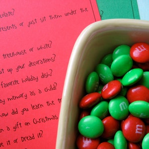 Printable PDF Christmas M&M Game Party Game Idea family friendly image 4