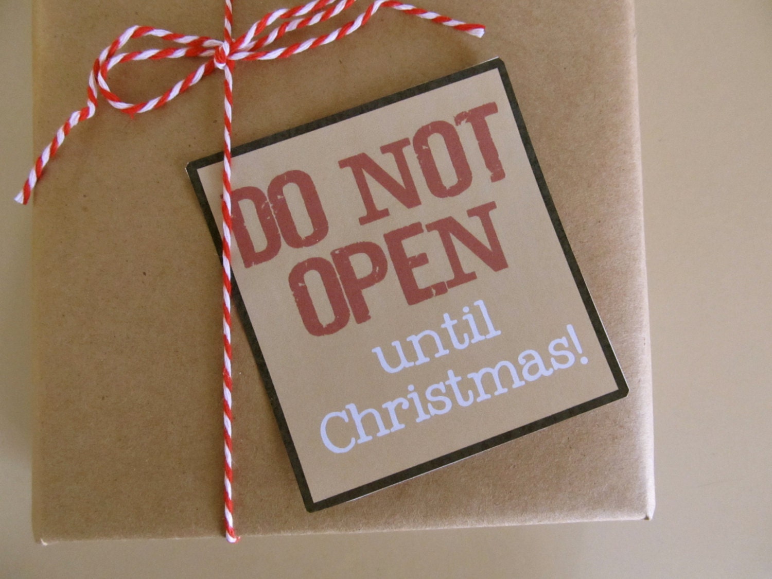 Printable- PDF- Do Not Open Until Christmas- Christmas Package Gift Tag - Etsy for Free Printable Do Not Open Until Christmas Tags