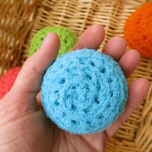 Set of 4 Bright Nylon Net Scrubbies image 2