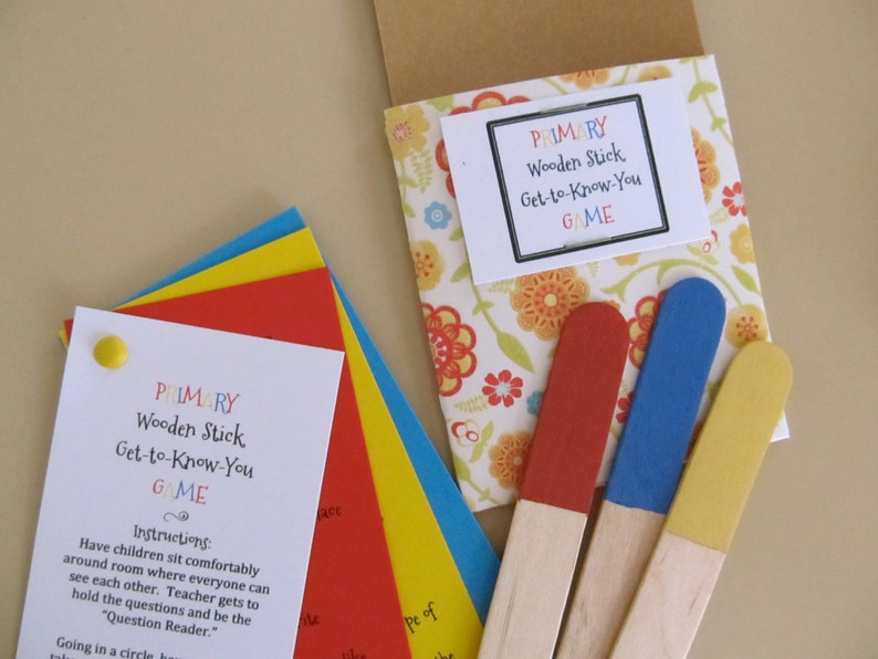 Printable PDF LDS Primary Wooden Stick Game GettoKnowYou Etsy