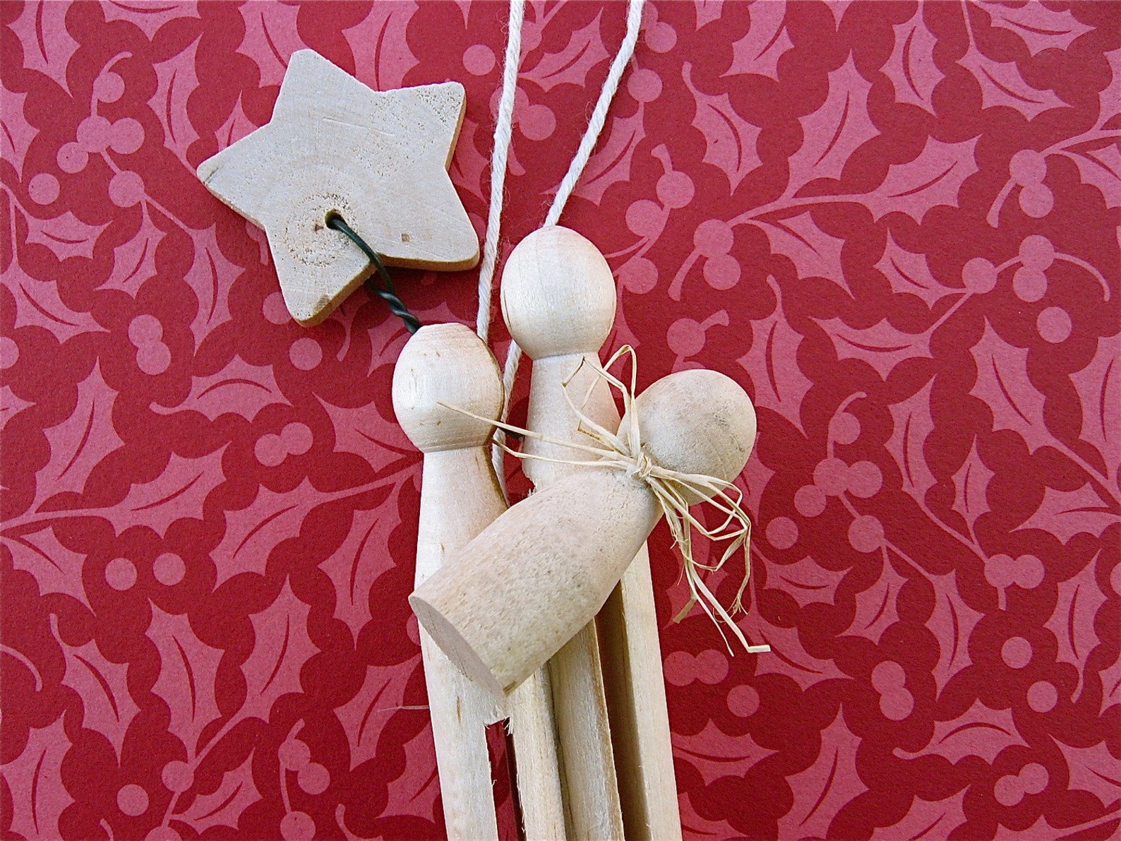 Clothespin Nativity Ornament Etsy