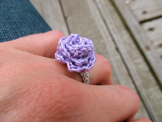 WINTER COSMOS & LEAF crochet flower Ring Single Triplet & Double, Crochet  Ring - duarteautocenterllc.com