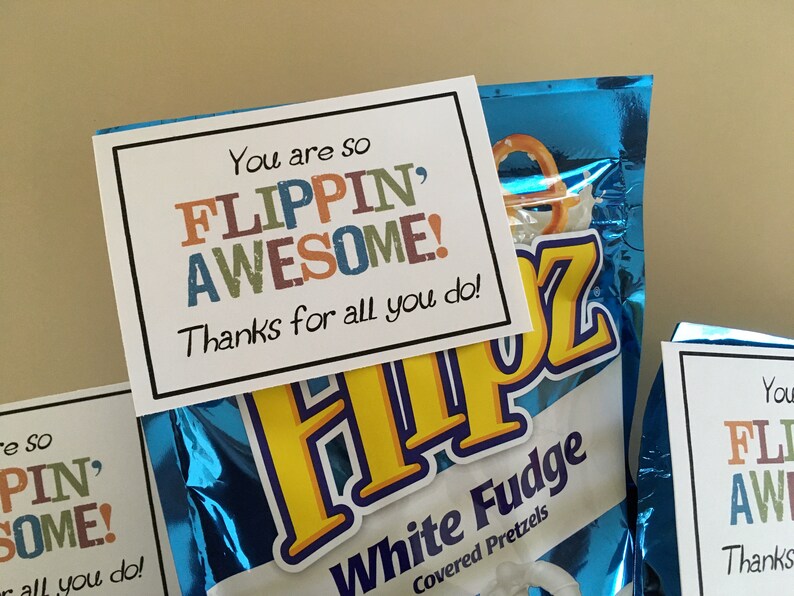 Printable PDF Flippin' Awesome tag Appreciation Idea image 3