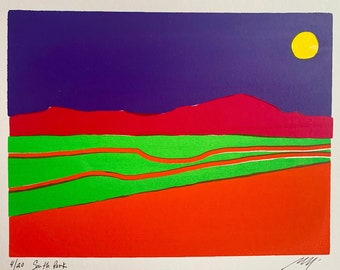 Colorado Horizon Screen Print, Edition of 20 Original Hand-Pulled