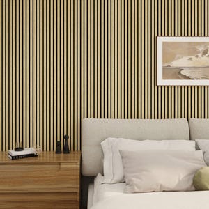 White Oak Slat Acoustic Panel 2.4m x 0.6m x 21mm - Modern Wall Decor