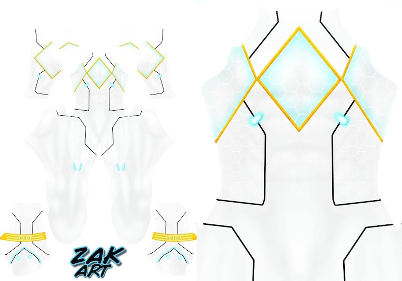 Neo Power Ranger Digital Patterns - Etsy
