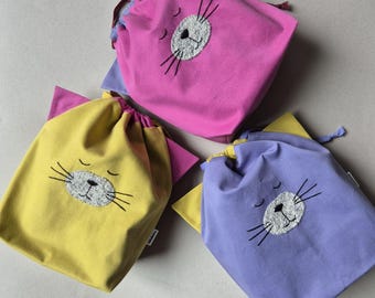 Fabric Purr-Bag Whiskers Cat
