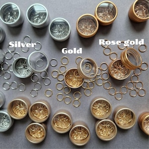 Metal Ring Stitch Markers for Knitting in Round Box (20 pcs) image 5