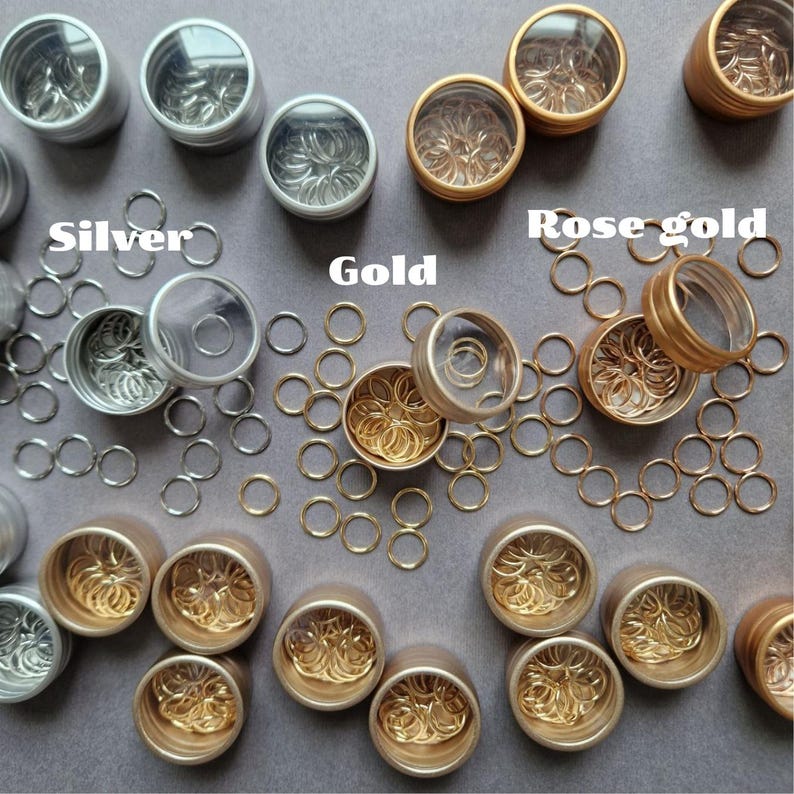 Metal Ring Stitch Markers for Knitting in Round Box (20 pcs) image 5