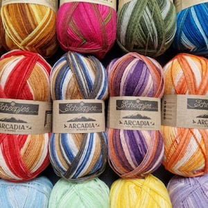 Scheepjes Arcadia sock yarn, 100g/396m