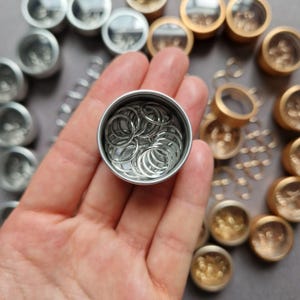 Metal Ring Stitch Markers for Knitting in Round Box (20 pcs) image 8