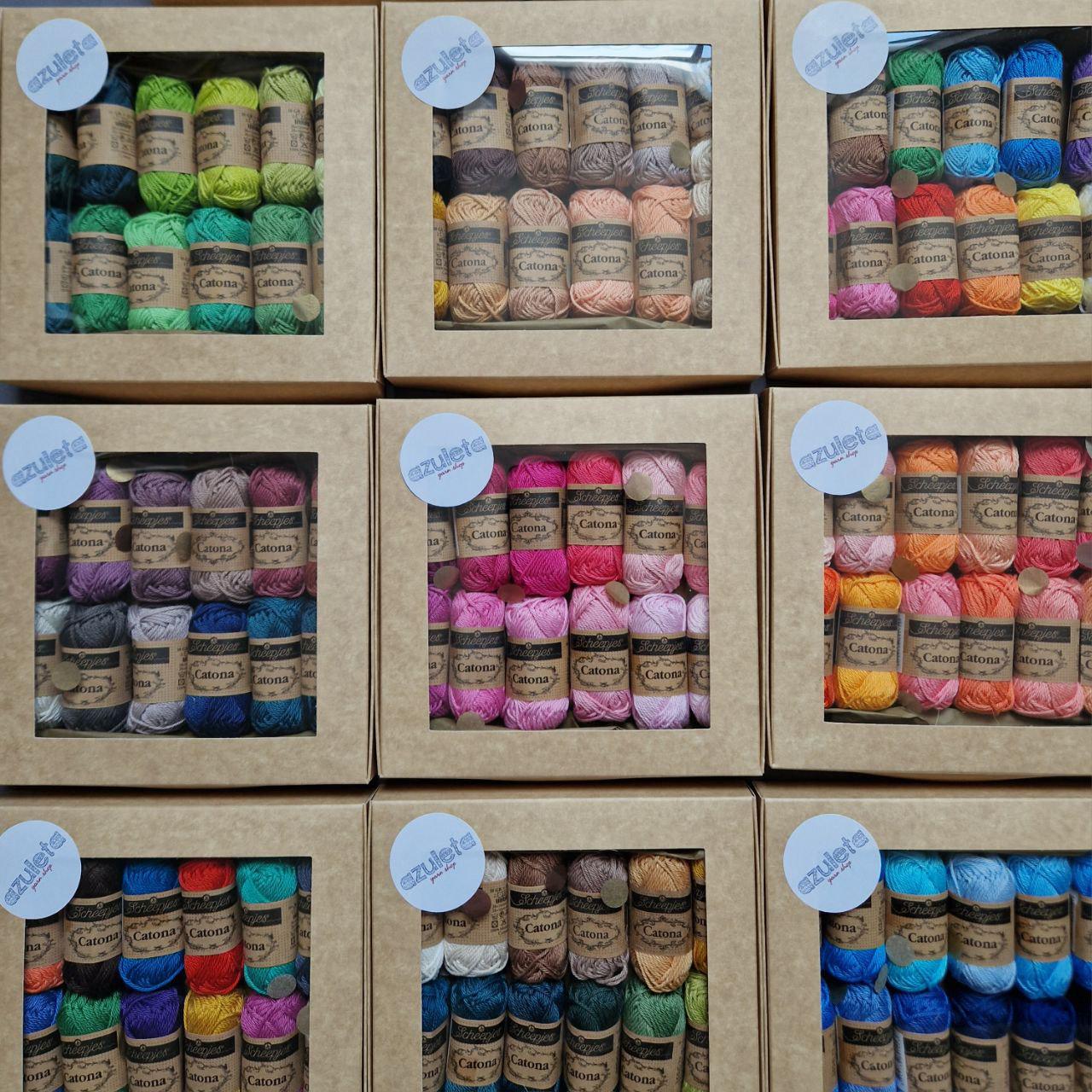 Scheepjes Catona cotton yarn kit (12 balls)