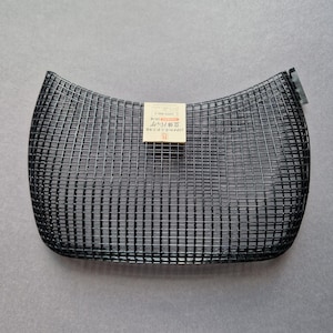 Borsa Hamanaka 3D in tela di plastica 21×32 cm, nera