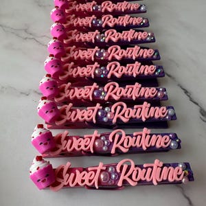 Sweet Routine (set of 10)! cheer pins, cheer pins, cheer gift, cheerleader gift, good luck pins, cheerleading clothes pins, spirit cheer pin