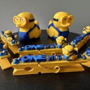 One in a Minion (set of 10)! cheer pins, cheer pin, cheer gift, cheerleader gift, good luck pins, cheerleading clothes pin, spirit cheer pin