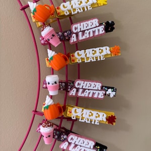 Cheer A Latte (Set of 10)! cheer pins, cheer pin, cheer a latte pin, cheerleader gift, pin, cheerleading, cheer gift, trading, pinning