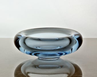 Per Lūtken for Holmegaard, small Akva (blue) bowl