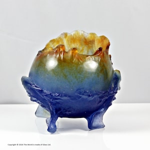 Daum France パートドヴェール ボウル ORPHEE 希少美術品 Daum Pate De Verre Bowl - Etsy